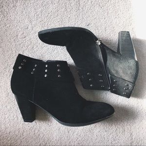 Black Studded Ankle Booties